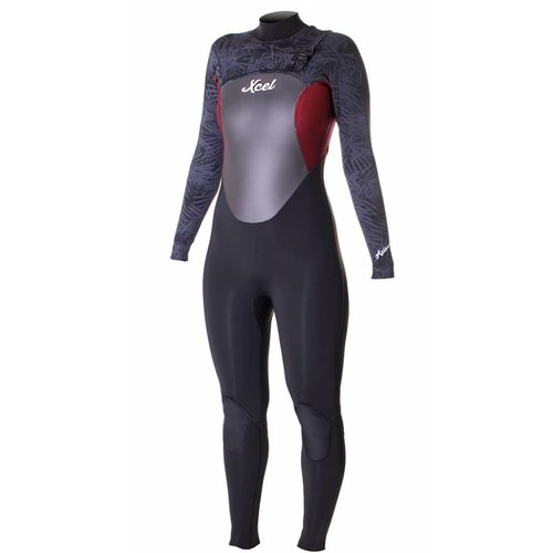 Xcel Xcel AXIS 4/3 Dames Zomer Wetsuit Zwart/Paars Xcel Xcel AXIS 4/3 Dames Zomer Wetsuit Zwart/Paars