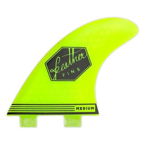 Feather Fins Feather Fins FCS Ultralight Yellow Thruster Fins Feather Fins Feather Fins FCS Ultralight Yellow Thruster Fins