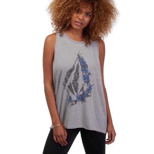 Volcom Volcom Dames Pony Gold Gunmetal Grey Top Volcom Volcom Dames Pony Gold Gunmetal Grey Top
