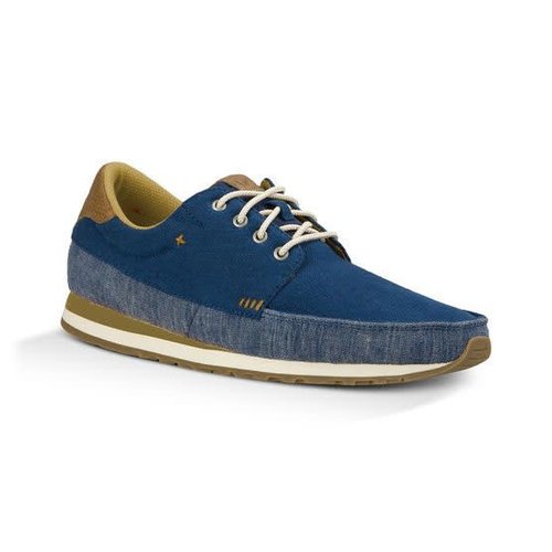 Sanuk Sanuk Heren Beer Runner Navy Tan Schoenen Sanuk Sanuk Heren Beer Runner Navy Tan Schoenen