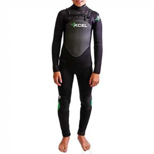 Xcel Xcel SLX X-Zip 3/2 Kids Zomer Zwart Wetsuit Xcel Xcel SLX X-Zip 3/2 Kids Zomer Zwart Wetsuit