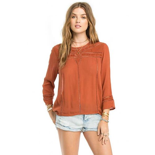 Amuse Amuse Harmony Woven Coconut Top Amuse Amuse Harmony Woven Coconut Top