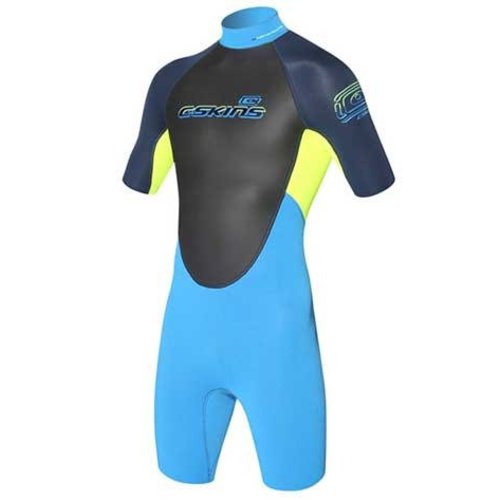 C-Skins C-Skins Element 3/2 Kids Shorty Geel/Blauw Wetsuit C-Skins C-Skins Element 3/2 Kids Shorty Geel/Blauw Wetsuit