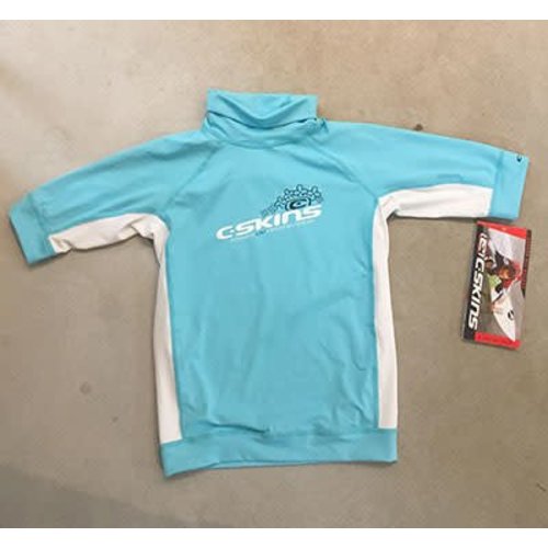 C-Skins C-Skins Lycra Short Sleeve Blue Girls C-Skins C-Skins Lycra Short Sleeve Blue Girls