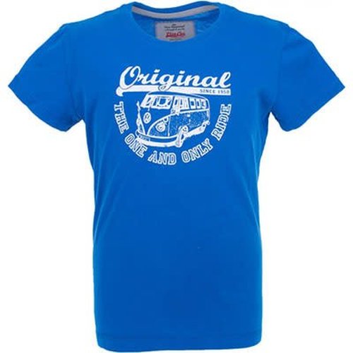 Van One Van One Original Ride VW Bulli Blue/White Tee Van One Van One Original Ride VW Bulli Blue/White Tee