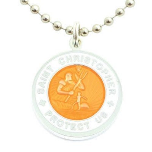 Saint Christopher Saint Christopher Wit/Oranje Ketting Saint Christopher Saint Christopher Wit/Oranje Ketting