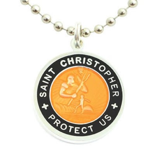 Saint Christopher Saint Christopher Zwart/Oranje Ketting Saint Christopher Saint Christopher Zwart/Oranje Ketting