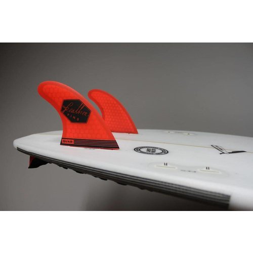 Feather Fins Feather Fins FCS Ultra Light Oranje Quad Rear Fins Feather Fins Feather Fins FCS Ultra Light Oranje Quad Rear Fins