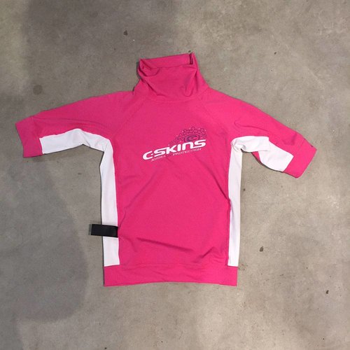 C-Skins C-Skins Girls Lycra Short Sleeve Pink C-Skins C-Skins Girls Lycra Short Sleeve Pink