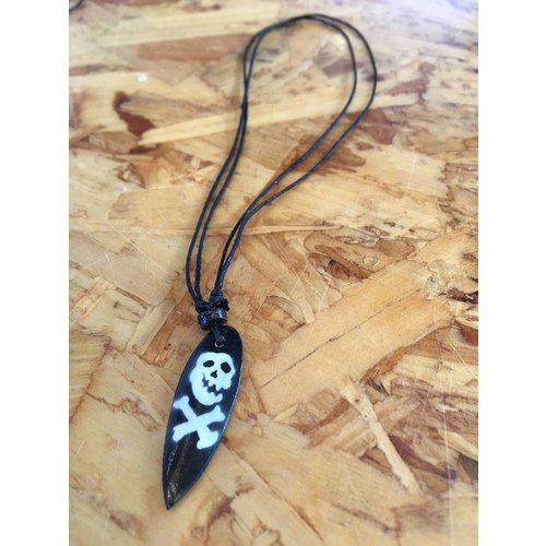 Aloha Surf Huismerk Surfboard Ketting Doodskop Klein Aloha Surf Huismerk Surfboard Ketting Doodskop Klein