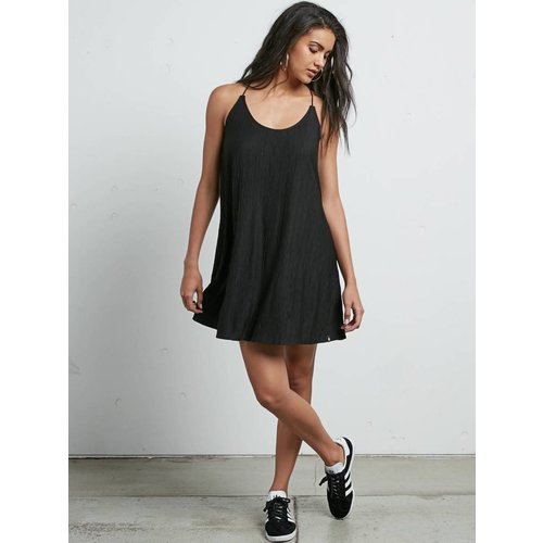 Volcom Volcom Dames Cross Check Black Dress Volcom Volcom Dames Cross Check Black Dress