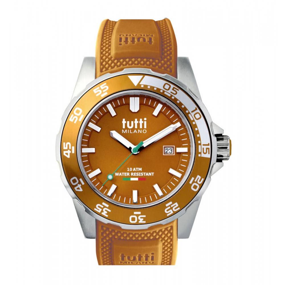 Tutti Milano Corallo Horloge bruin TM900 BR