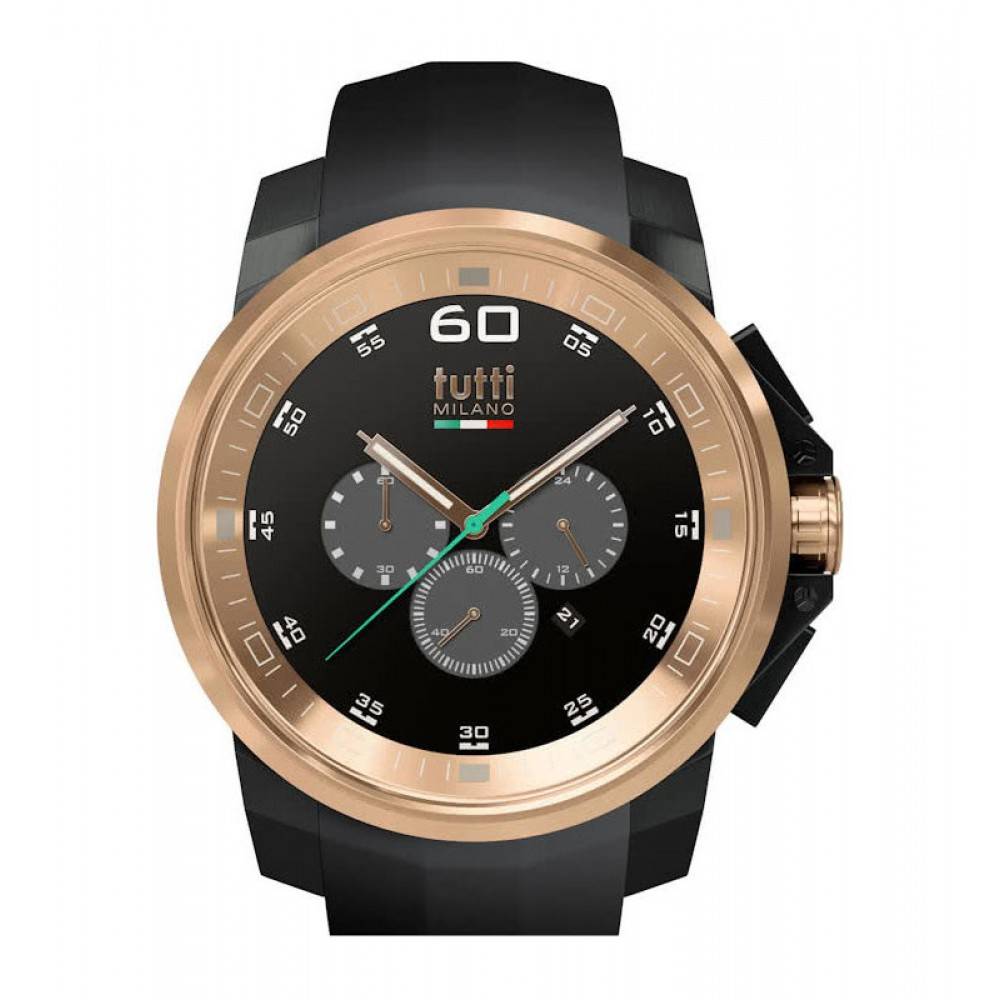 Tutti Milano Masso XL Chronograaf Horloge zwart TM501 NO/RO