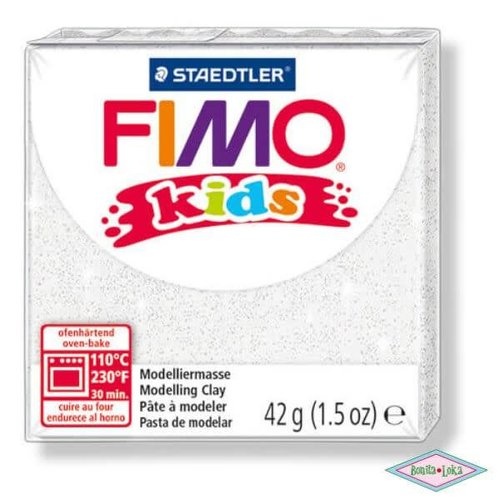 Fimo kids 42g wit glitter Fimo kids 42g wit glitter