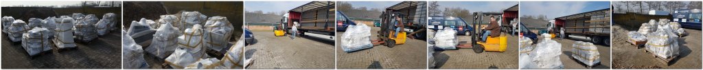 Nieuwe trailer met tuinbeelden gelost