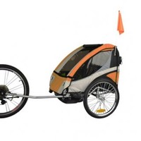 Faster Kinderfietskar voor 2 kinderen met vering