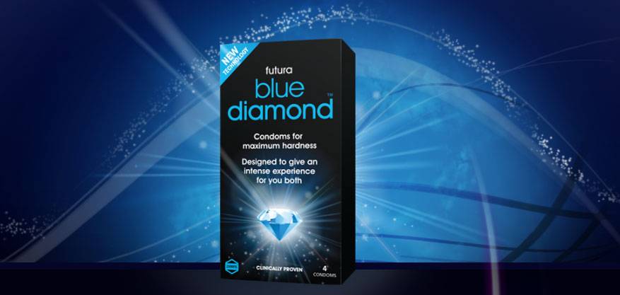 Blue Diamond condooms voor een hardere erectie