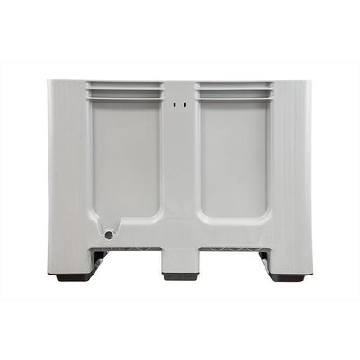 Palettenbox, 610 l, geschlossen, HDPE-Kunststoff, 3 Kufen, 1200x1000x760mm
