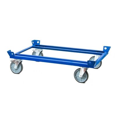 Transportroller, Dolly für Gitterboxen, 500 kg, Räder mit Bremsen, 1260x860x320mm