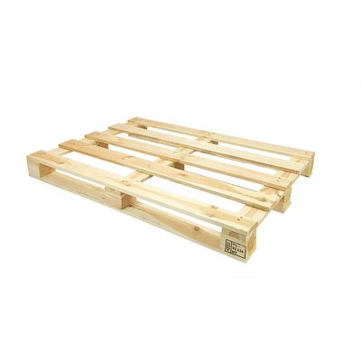 Palet de madera de un uso 1200x800x120mm 5 tablas