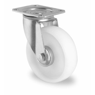 Rueda giratoria Ø 100mm con rodamiento de rodillo y rodadura PA