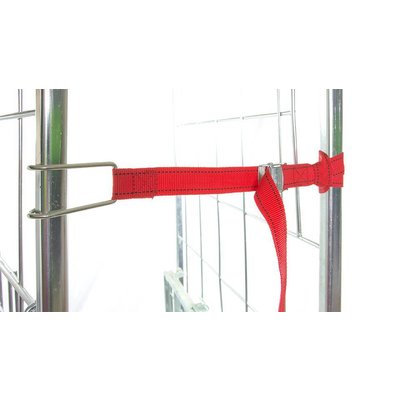 Correa textil para roll container roja