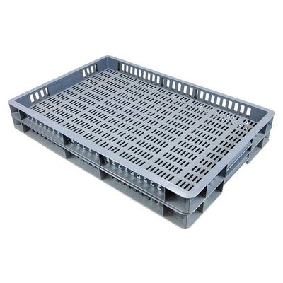 Caja apilable Euronorm 600x400x50mm rejilla