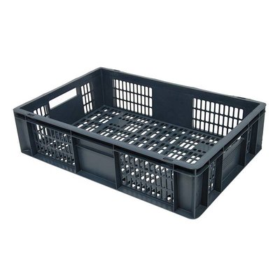 Caja apilable Euronorm 600x400x150mm rejilla