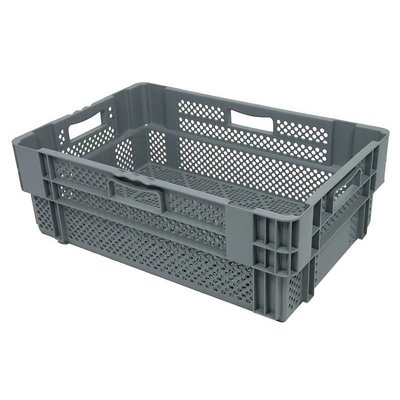 Caja gira y apila Euronorm 600x400x205mm rejilla