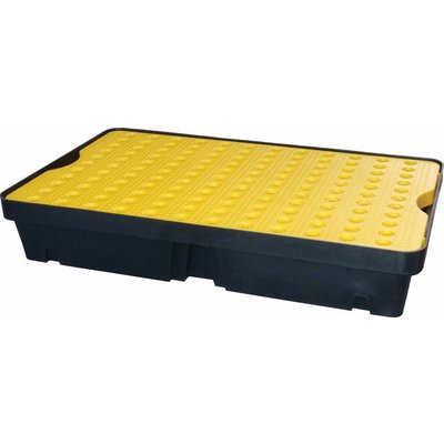 Bandeja antigoteo de plástico con rejilla 1000x600x175mm