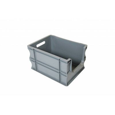 Caja apilable Euronorm 400x300x235mm con agarre abierto