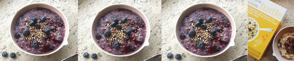Recept: glutenvrije havermout met blauwe bessen