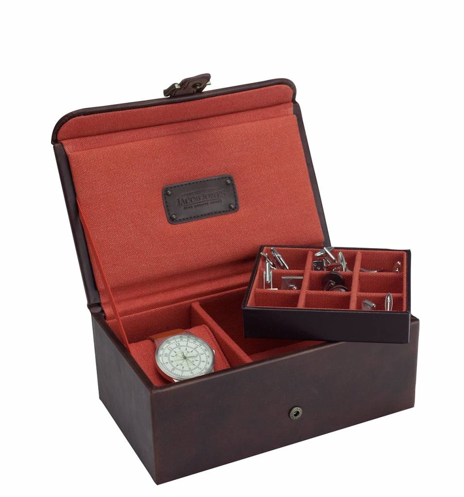 Jacob Jones horlogedoos en manchetknopendoos