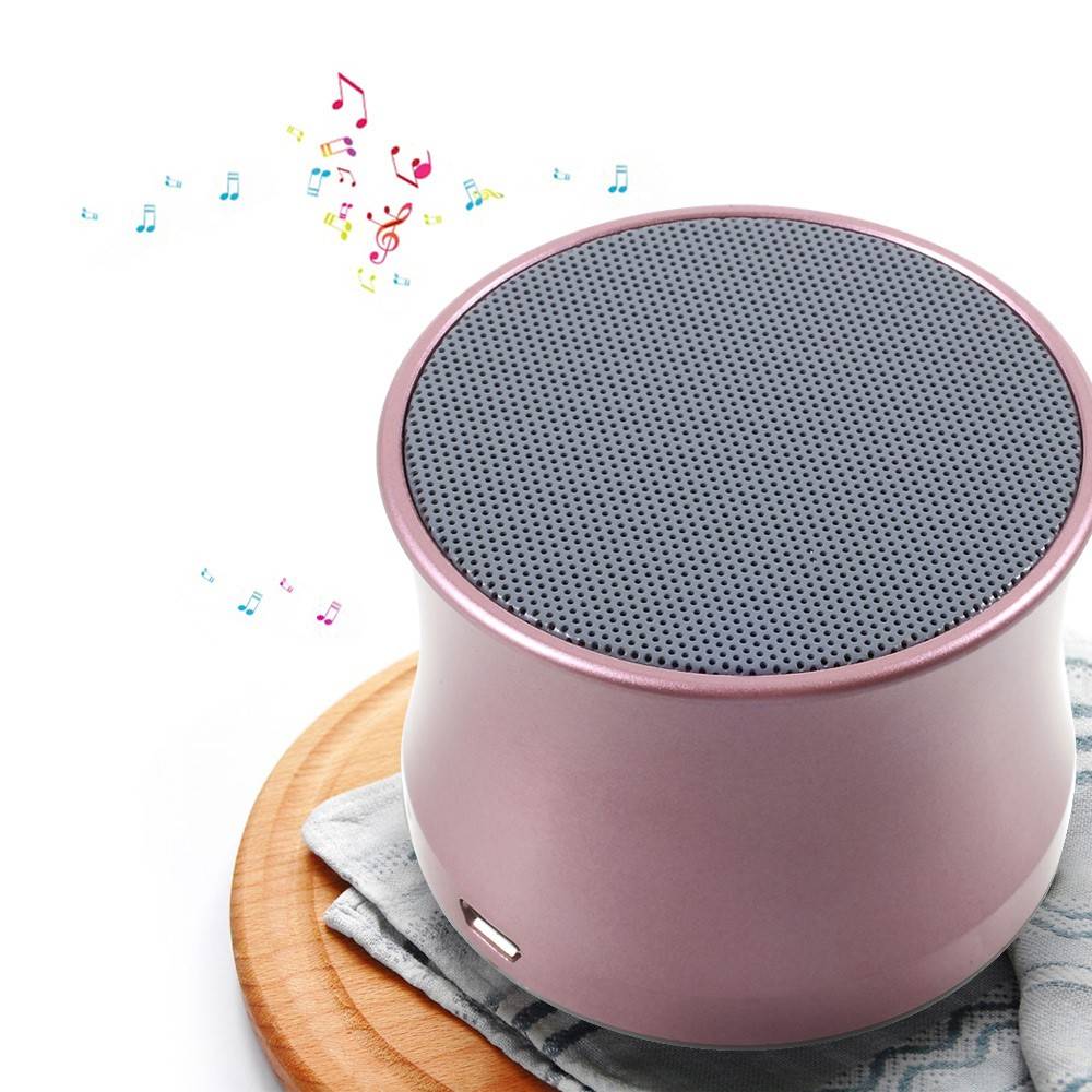 Mini Metalen Bluetooth Speaker - Roze