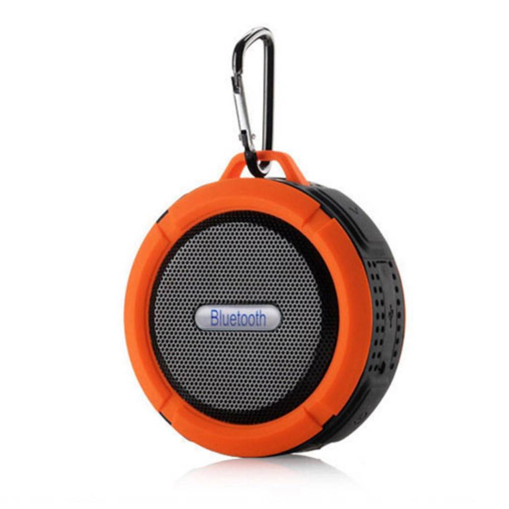 C6 IP65 Zuignap Outdoor Bluetooth Speaker - Oranje