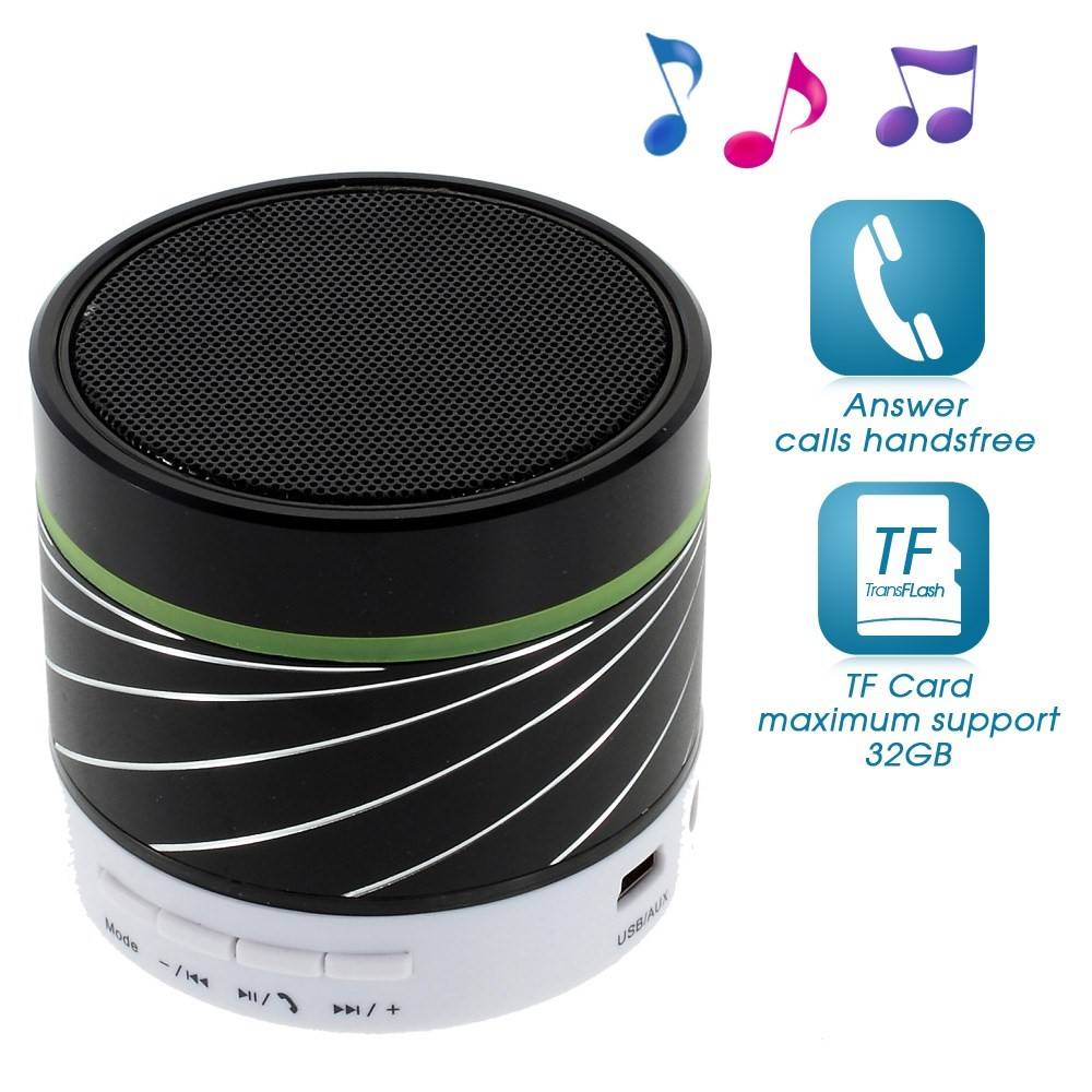 Gaoke Gaoke S07 Metalen Bluetooth Speaker - Zwart