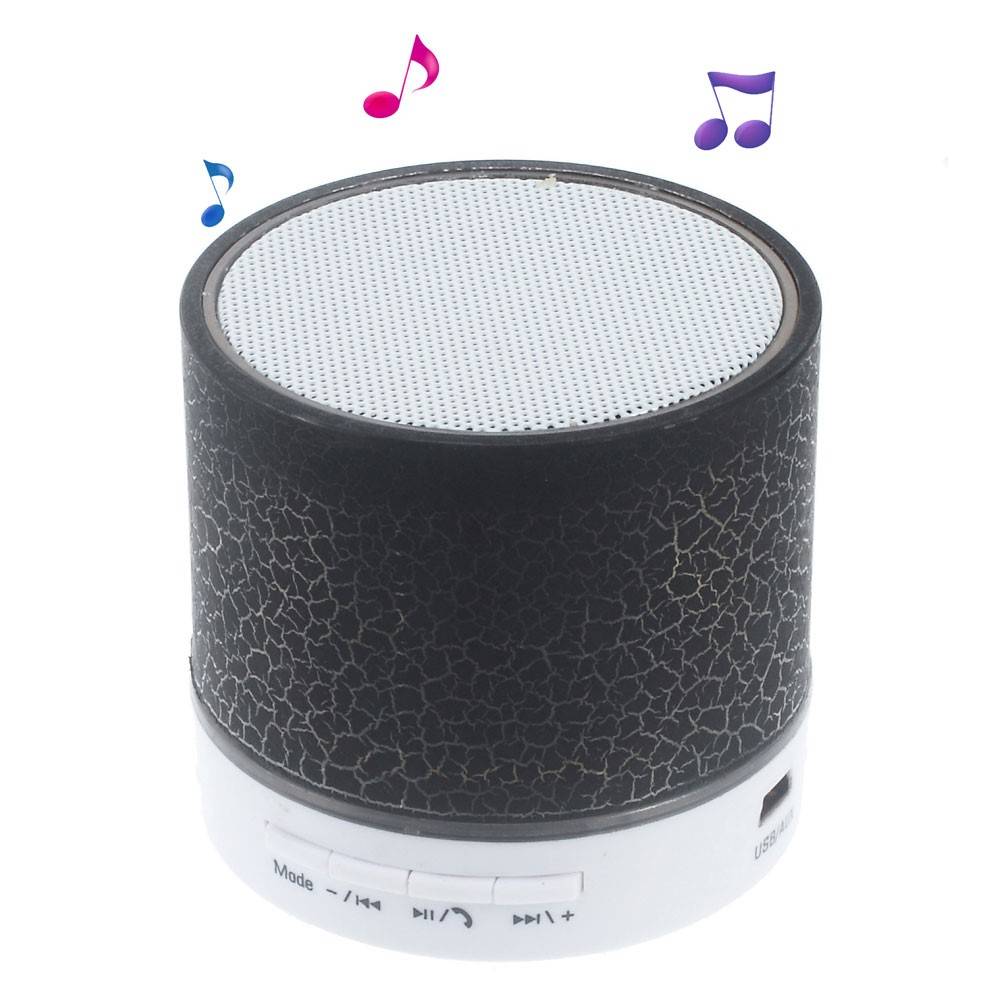 A9 LED Bluetooth Speaker Barstjes Design - Zwart