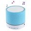 Crack Pattern A9 Stereo Bluetooth Hands-free Speaker with LED Lights Support TF Card - Blauw