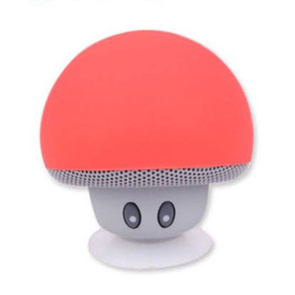 Paddestoel Bluetooth Speaker met Zuignap - Rood
