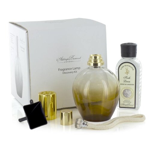 Ashleigh & Burwood Ashleigh & Burwood fragrance lamp discovery kit amber + 180ml fresh linen fragrance oil Ashleigh & Burwood Ashleigh & Burwood fragrance lamp discovery kit amber + 180ml fresh linen fragrance oil