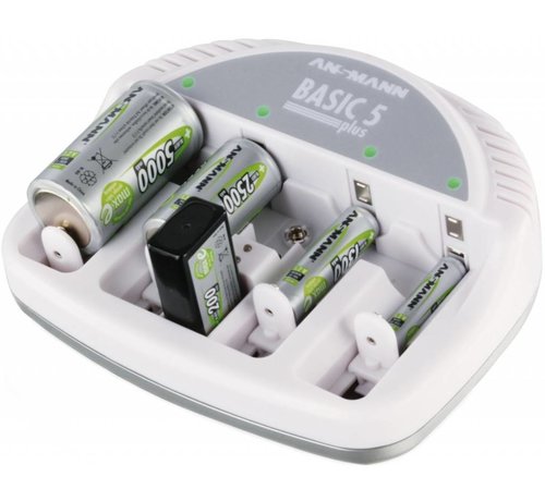 Ansmann Ansmann Basic 5 Plus Universele Batterijlader - Wit
