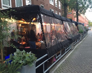 Bootzeil winter terras