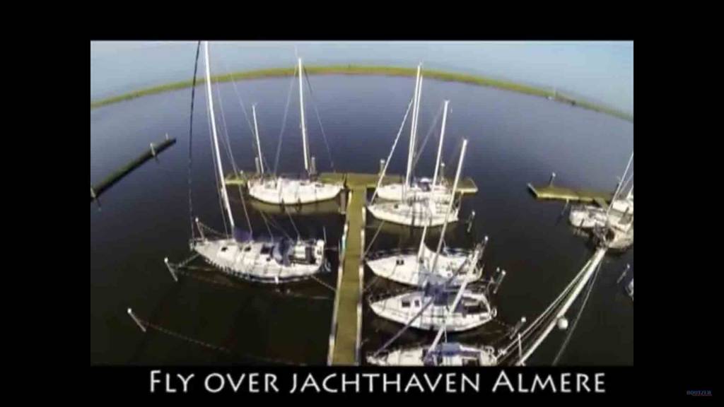 Drone vlucht over de jachthaven
