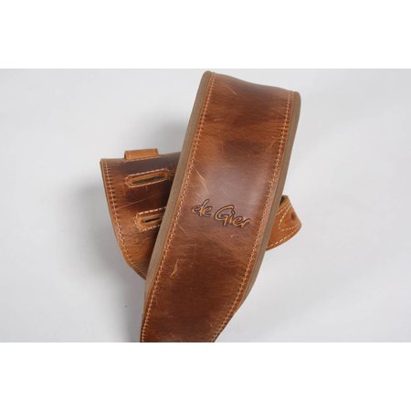 De Gier Guitars strap deluxe beige/brown De Gier Guitars strap deluxe beige/brown