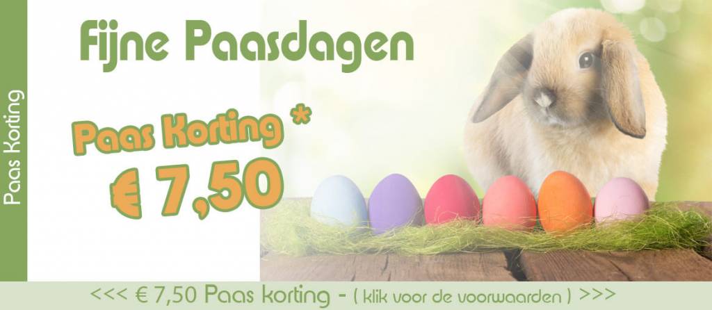 Fijne Paasdagen | Paas korting * - € 7,50