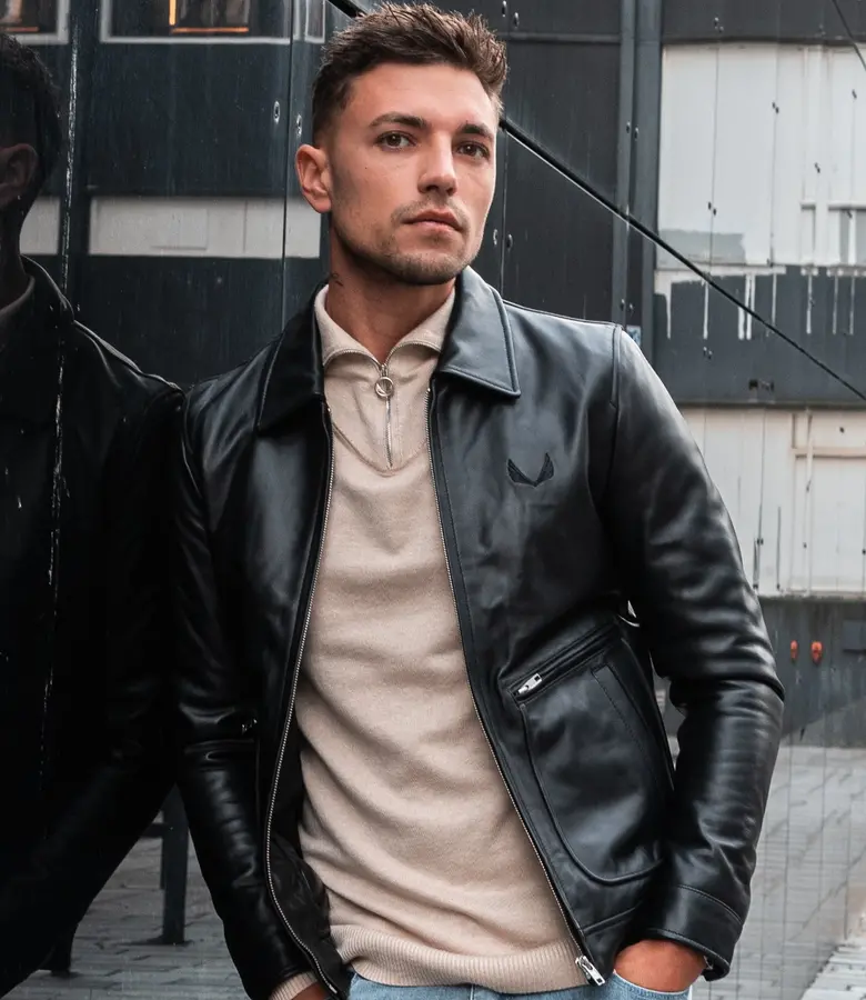 Leather jacketカラーブラック