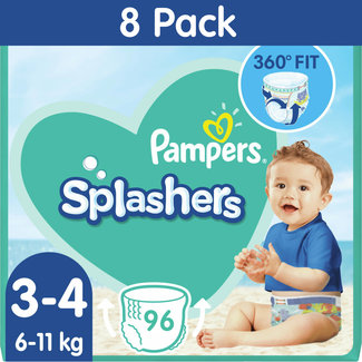 Pampers Splashers - Wegwerpbare Zwemluiers - Maat 10 stuks Babydrogist.nl