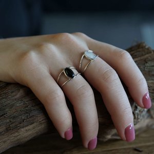 klassieke ring delicate ring basic ring band minimalistische ring dunne ring sterling zilveren ring trouwring sierlijke ring effen zilveren ring Sieraden Ringen Banden 