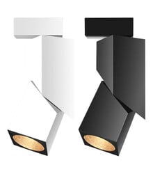 Luminaire sur rail ajustable LED 7W blanc ou noir monophasé