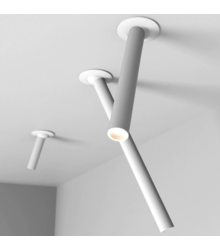 Spot plafond tube LED 7W 10, 20 ou 30 cm blanc ou noir